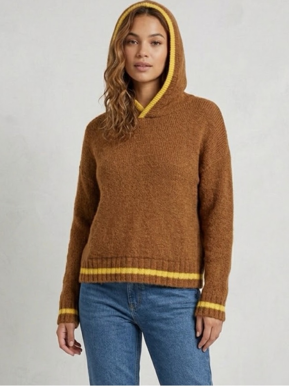 BRAVE SOUL LONDON KNIT HOODIE SWEATER